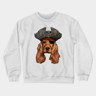 Cocker Spaniel Pirate Crewneck Sweatshirt